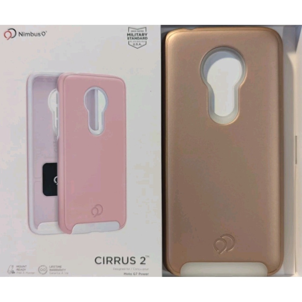 W3. Nimbus9 CIRRUS 2 Case for Moto G7 Power‎ - In Rose Gold, Mount Ready, Qi - Picture 3 of 3